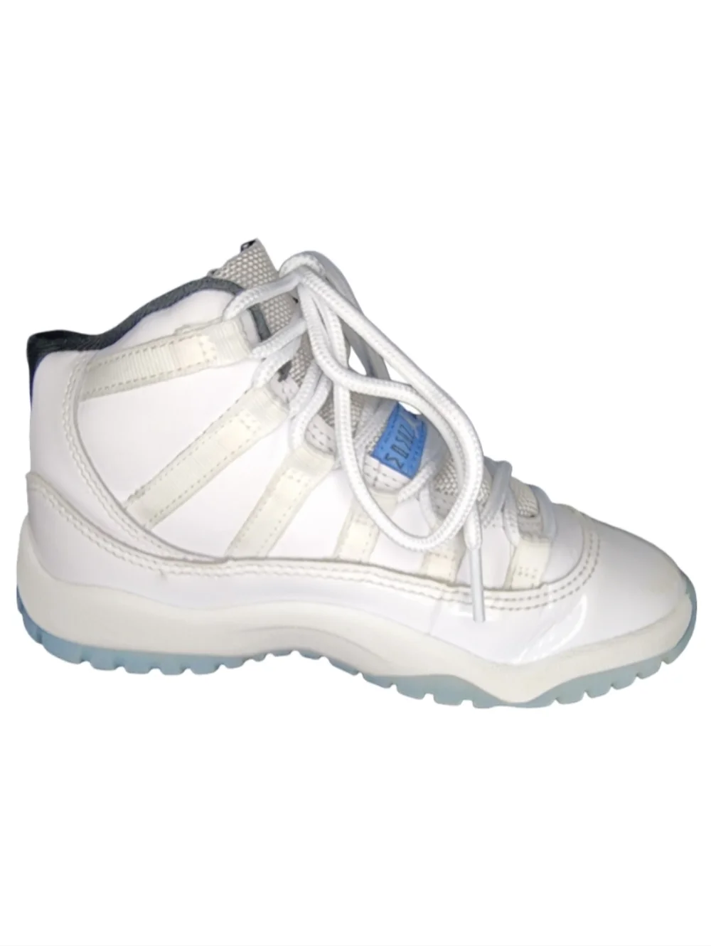 Nike Kids White and Light Blue High-Top Sneakers
